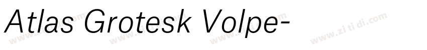 Atlas Grotesk Volpe字体转换